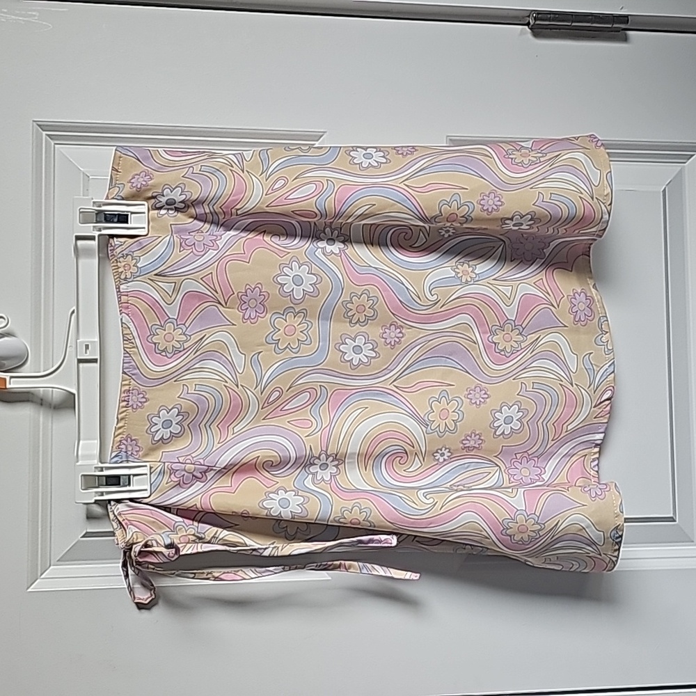 Princess Polly Retro Swirl Wrap Mini Skirt in Women's Size 6 EUC - Picture 6 of 7